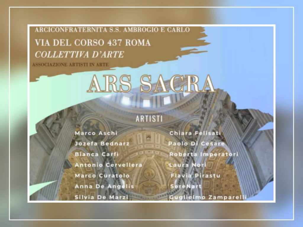 Domenica 11 maggio, Ars Sacra: una collettiva d’arte nel cuore di Roma